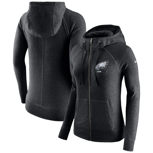 Women's Philadelphia Eagles Nike Gym Vintage Full Zip Hoodie Black,We sell and wholesale Women's Philadelphia Eagles Nike Gym Vintage Full Zip Hoodie Black on line form chian!